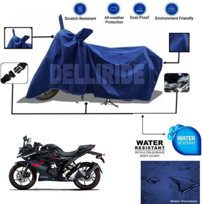 TPNYKR Waterproof Two Wheeler Cover for Suzuki(Gixxer SF, Blue)