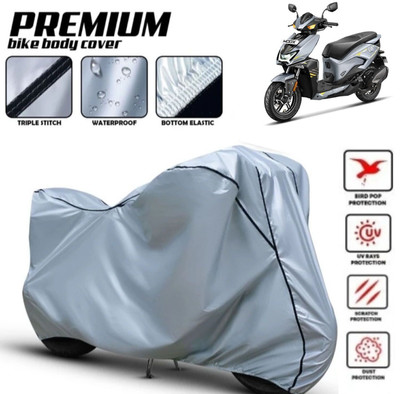Shiv Kanha Waterproof Two Wheeler Cover for Hero(Maestro, Silver, Black)