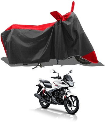 KEDIT Two Wheeler Cover for Hero(Red, Black)