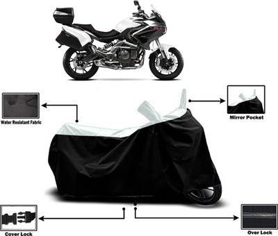 Amexride Two Wheeler Cover for Benelli(TNT 600 GT, White)