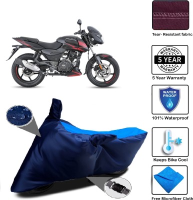 MISSION COLLECTION Waterproof Two Wheeler Cover for Bajaj(Pulsar 180 DTS-i, Blue)