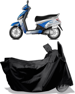 Amexride Two Wheeler Cover for Mahindra(Gusto Electric BS6, Black)