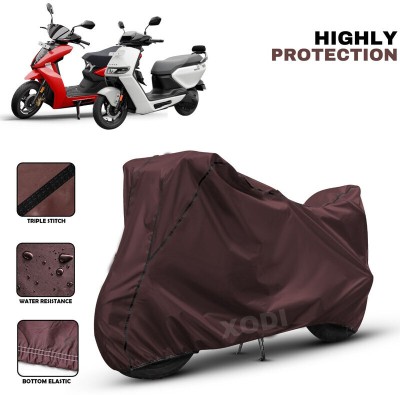 xodi Waterproof Two Wheeler Cover for Ather(450 X, Maroon, Black)