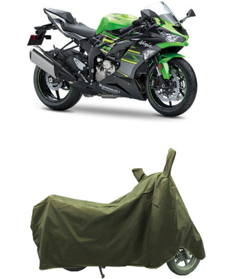 Coxtor Waterproof Two Wheeler Cover for Kawasaki(Ninja ZX-6R, Gold)