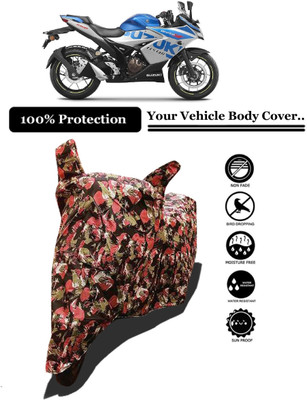 Amexride Two Wheeler Cover for Suzuki(Gixxer SF 250, Multicolor)