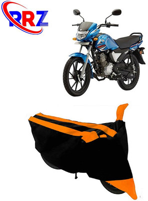 RRZ Waterproof Two Wheeler Cover for Yamaha(Saluto RX, Black, Orange)