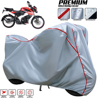 xodi Waterproof Two Wheeler Cover for Bajaj(Pulsar 200NS FI, Silver, Red, Multicolor)