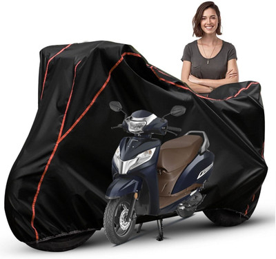 Car Styling Waterproof Two Wheeler Cover for Honda(Activa 125, Black, Red, Multicolor)