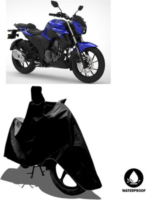 Amexride Waterproof Two Wheeler Cover for Yamaha(FZ 25 BS6, Black)