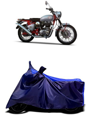 VESMEI Two Wheeler Cover for Royal Enfield(Bullet Trials 350, Blue)