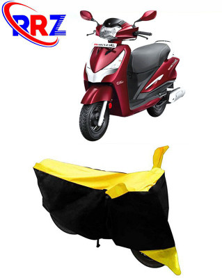 RRZ Waterproof Two Wheeler Cover for Hero(Destini 125, Black, Yellow)