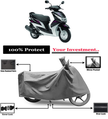 Amexride Two Wheeler Cover for Yamaha(Ray, Grey)