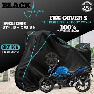 AutoGalaxy Waterproof Two Wheeler Cover for Suzuki(Gixxer, Black)