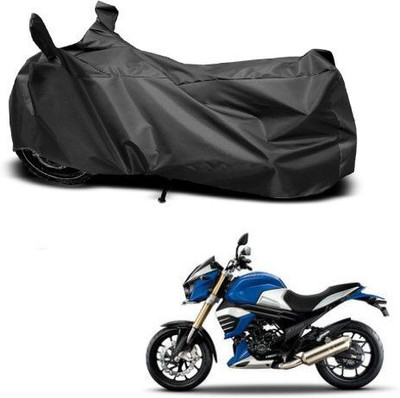 DeepShakshi AUTOMOTIVE Waterproof Two Wheeler Cover for Mahindra(MOJO XT 300, Black)
