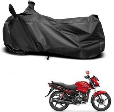 DeepShakshi AUTOMOTIVE Waterproof Two Wheeler Cover for Hero(Glamour FI, Black)