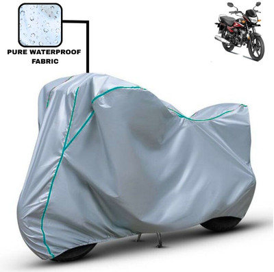 Delphinium Waterproof Two Wheeler Cover for Honda(CB Shine, Silver)
