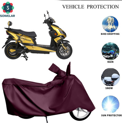 sowelar Waterproof Two Wheeler Cover for Okinawa(Praise, Maroon)