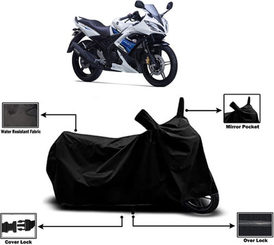 Amexride Two Wheeler Cover for Yamaha(YZF R15S BS6, Black)