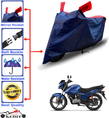 KEDIT Two Wheeler Cover for Hero(Glamour i3s, Red, Blue)
