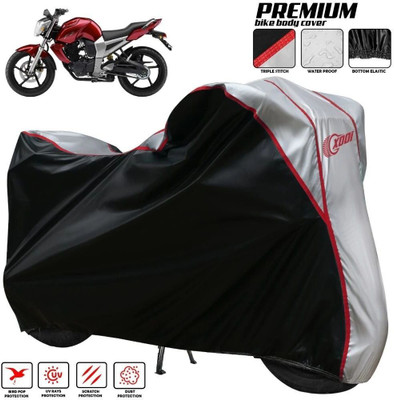 xodi Waterproof Two Wheeler Cover for Yamaha(FZ16, Silver, Black)