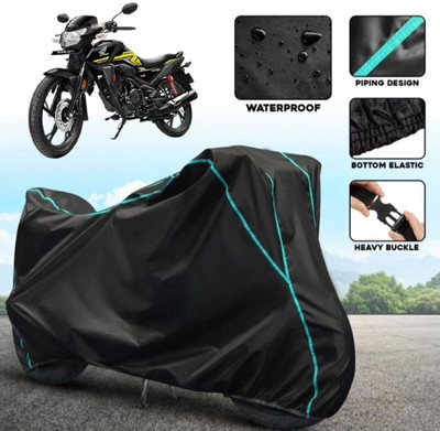 Shiv Kanha Waterproof Two Wheeler Cover for Honda(SP 125, Black)