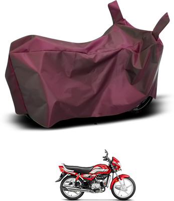 PAGORA Waterproof Two Wheeler Cover for Hero(MotoCorp HF Deluxe, Maroon)