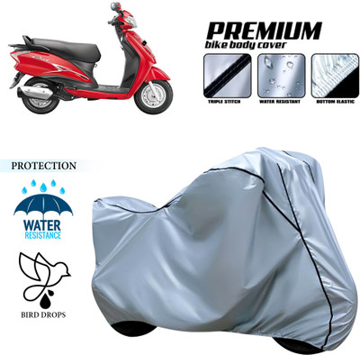 CODOKI Waterproof Two Wheeler Cover for Honda(Duet, Silver)