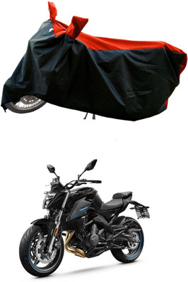 DeepShakshi AUTOMOTIVE Waterproof Two Wheeler Cover for CFMoto(650 NK, Red)
