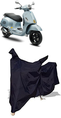 Amexride Two Wheeler Cover for Vespa(GTS Super 300, Black)