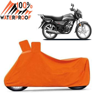 ROYAL AUTO MART Waterproof Two Wheeler Cover for Honda(CD 110 Dream, Orange)