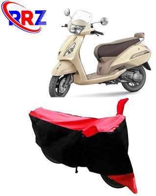 RRZ Waterproof Two Wheeler Cover for TVS(Jupiter classic, Black, Red)
