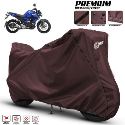 xodi Waterproof Two Wheeler Cover for Yamaha(FZ FI BS6, Maroon, Black)