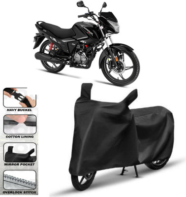 WMIZEXA Waterproof Two Wheeler Cover for Hero(Glamour i3s, Black)