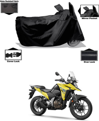 GOSHIV-car and bike accessories Waterproof Two Wheeler Cover for Suzuki(Black)