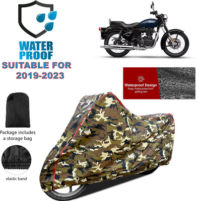 PAGORA Waterproof Two Wheeler Cover for Royal Enfield(Bullet Electra Twinspark, Yellow)