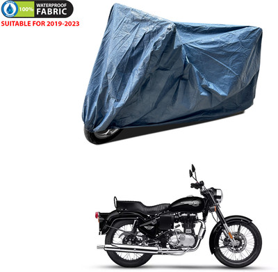 PAGORA Waterproof Two Wheeler Cover for Royal Enfield(Bullet 350 Twinspark, Blue)