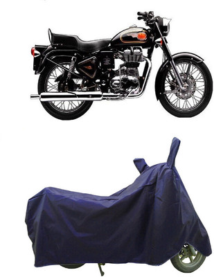 Coxtor Waterproof Two Wheeler Cover for Royal Enfield(Bullet 350 Twinspark, Blue)