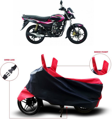 AASHTIK MART Two Wheeler Cover for Bajaj(Platina 110 H-Gear, Red)