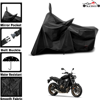 KEDIT Two Wheeler Cover for Universal For Bike(XSR155, Black)