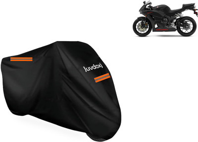 Juvdoxj Waterproof Two Wheeler Cover for Honda(CBR 600 RR, Black)