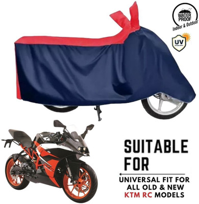 ZAQE Waterproof Two Wheeler Cover for KTM(RC 200, Blue, Red)