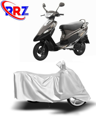 RRZ Waterproof Two Wheeler Cover for TVS(Scooty Pep+, White)