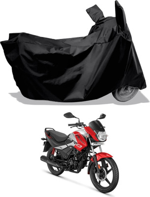 Amexride Two Wheeler Cover for Hero(Passion Pro i3S, Black)