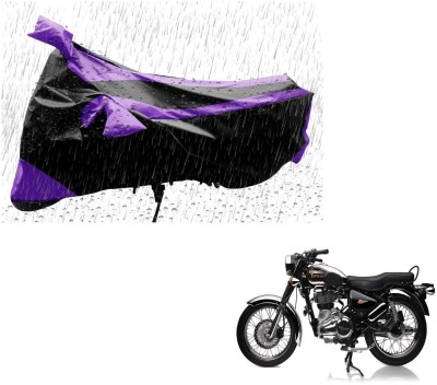 MISSION COLLECTION Waterproof Two Wheeler Cover for Royal Enfield(Electra Delux, Purple)