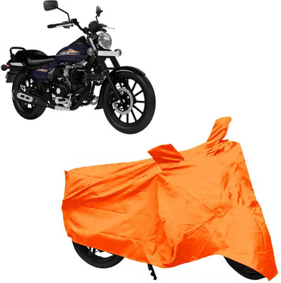 ROYAL AUTO MART Two Wheeler Cover for Bajaj(Avenger 150 Street, Orange)
