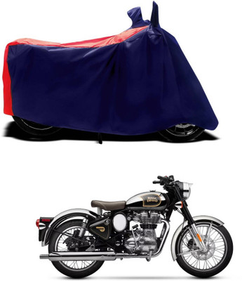 CODOKI Waterproof Two Wheeler Cover for Royal Enfield(Classic Chrome, Red)