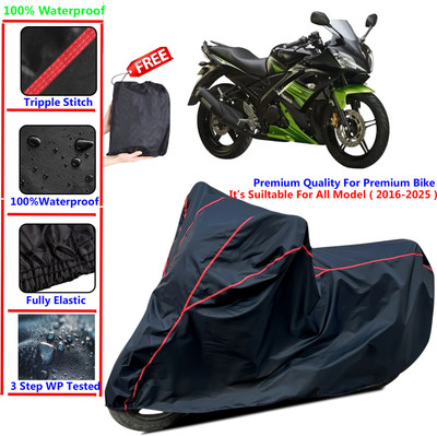 SThanaveX Waterproof Two Wheeler Cover for Yamaha(YZF R15S, Black)