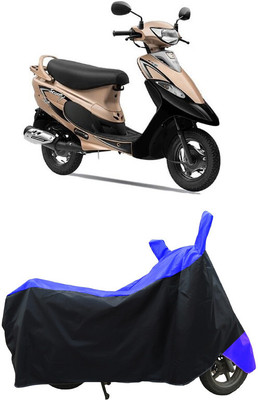 Coxtor Waterproof Two Wheeler Cover for TVS(Scooty Pep+, Blue)