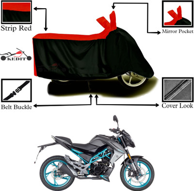 KEDIT Two Wheeler Cover for CFMoto(150NK BS6, Red, Black)