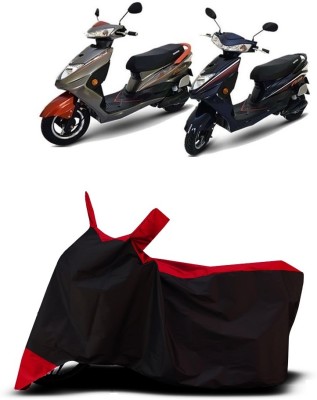 VESMEI Two Wheeler Cover for Okinawa(Ridge Plus, Red)